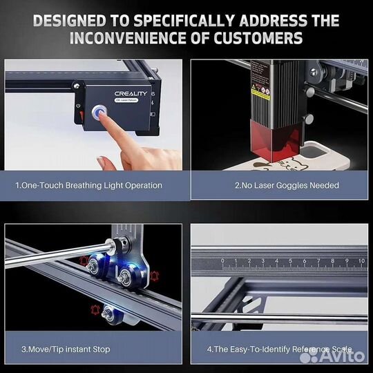 Лазерный гравер Creality Falcon 10w новый