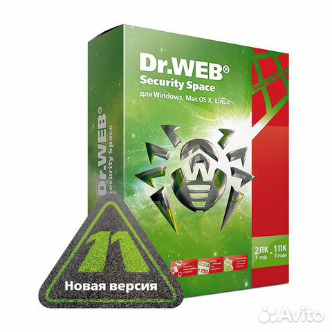 Антивирус Dr.Web Security Space (2 пк на #45535