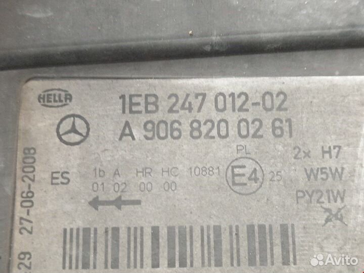 Б/У Фара передняя правая 1EB24701202 mercedes-benz