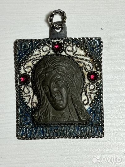 Икона старинная нательная