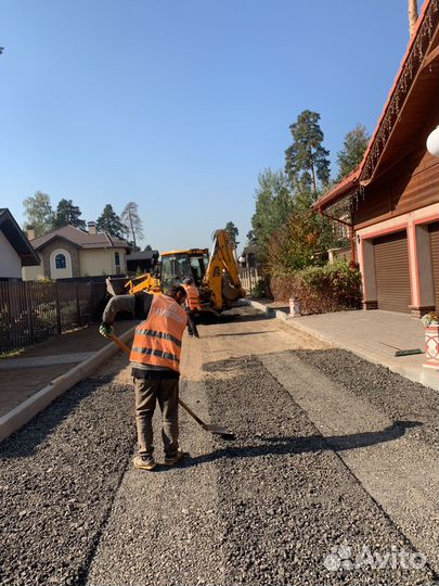Асфальтная крошка только с укладкой за 1м2