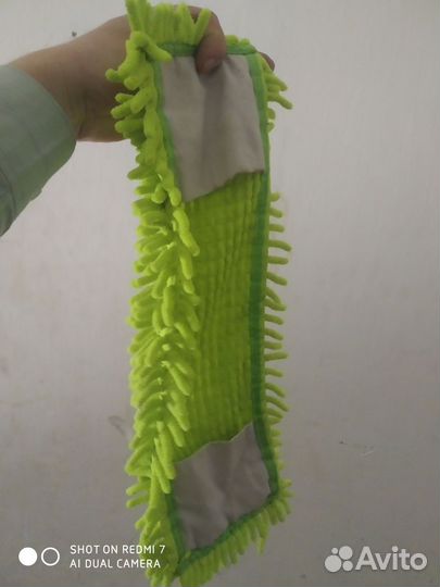 Швабра с 2-мя насадками новая для мытья пола