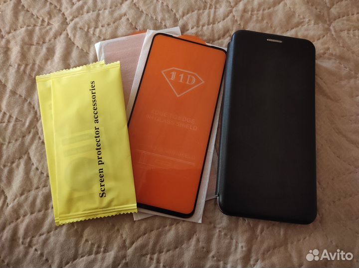 Чехол и 2 защитных стекла для xiaomi redmi note 9t