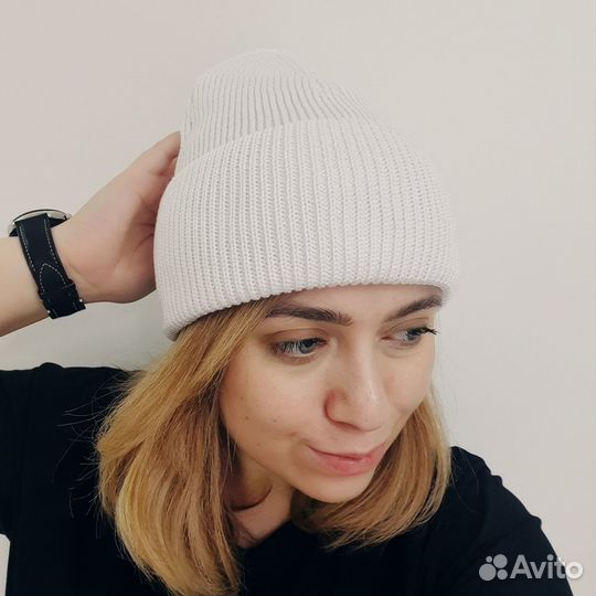 Шапка бини вязаная AF