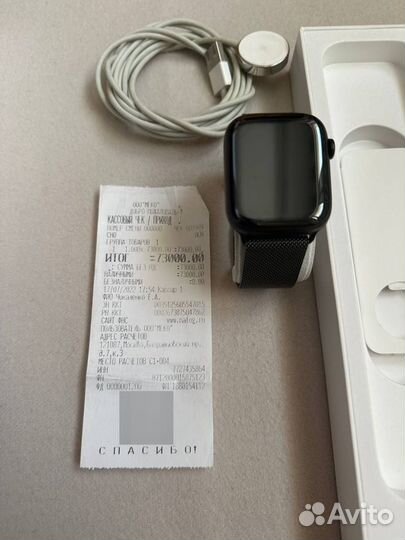 Apple Watch 7 45mm Stainless Steel (с чеком)