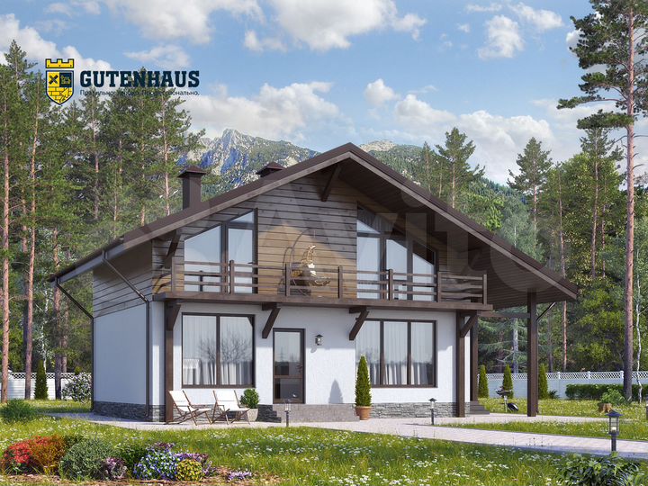 Дом 102 м² на участке 6 сот.