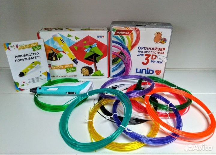 3D ручка Spider Pen Lite + 90 метров пластика