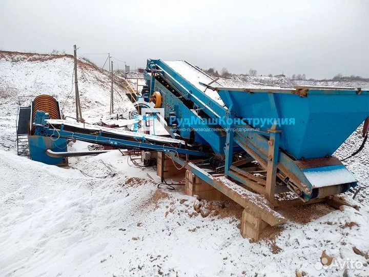 Установка сортировки комбат, полумобильная 350 т/ч