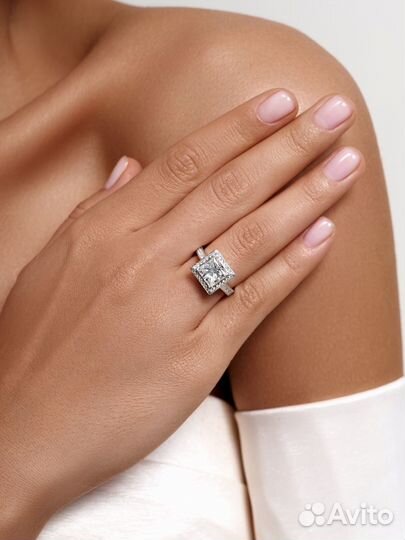 Кольцо с Бриллиантом 3 карата Принцесса
