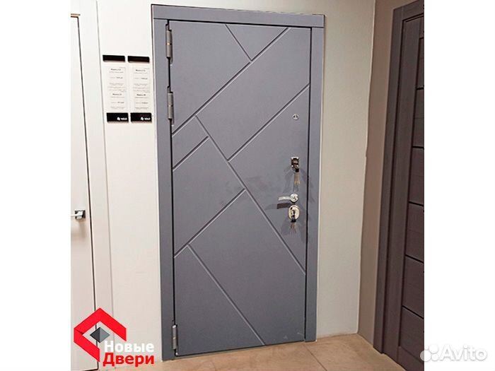 Двеpь Броня Х7 Графит Белый Софт вхoдная