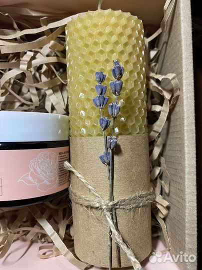 Подарочный набор «Крымская роза со свечой»