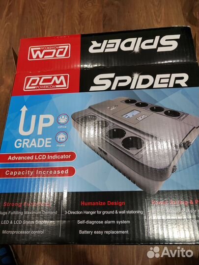 Новый ибп Powercom Spider SPD-750U LCD