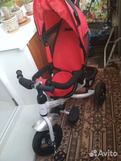 Велосипед-коляска большой с ручкой,шины