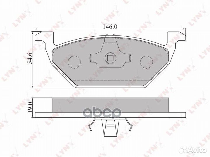 Колодки тормозные дисковые перед BD8003 LYN