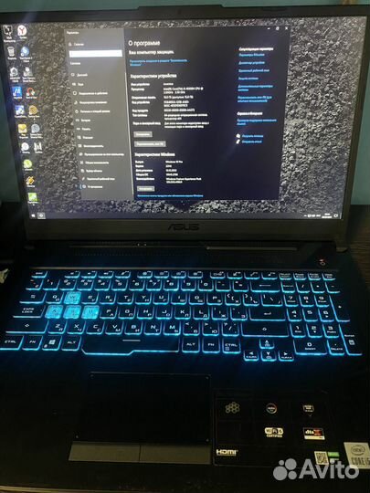 Игровой ноутбук Asus tuf gaming fx17