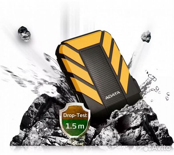 Внешний HDD A-Data HD710 Pro 1Tb, желтый (AHD710P