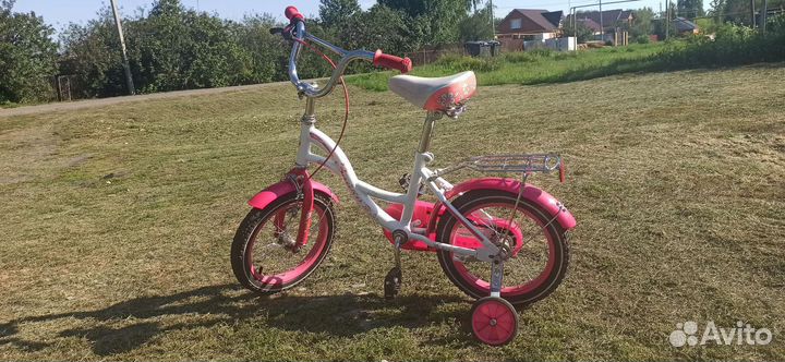 Велосипед детский для девочки Varma Зайка 14