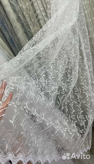 Тюль новый на отрез