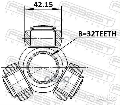 Трипоид 32x42.15 0116-ASV50 Febest