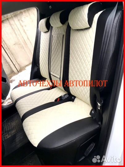 Чехлы Автопилот Kia Sportage 3 из экокожи Ромб