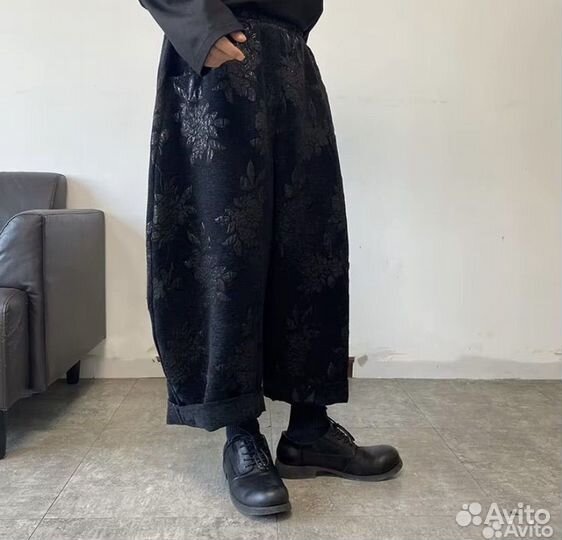 Широкие оверсайз брюки в японском стиле