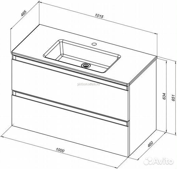 Allen Brau Eclipse 1.E1003.CGM Тумба под раковину, олива матовая