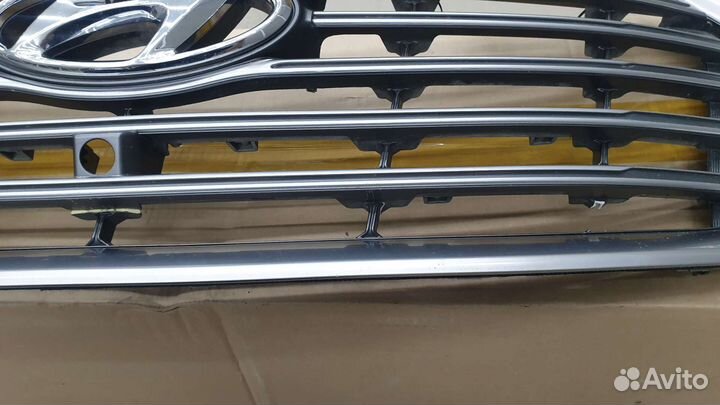 Решетка радиатора на Hyundai Santa fe