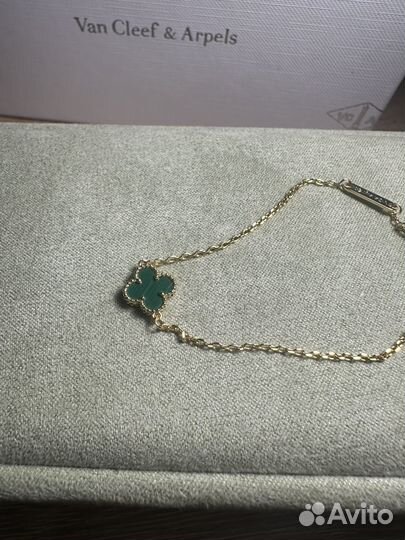 Браслет van cleef arpels малахит