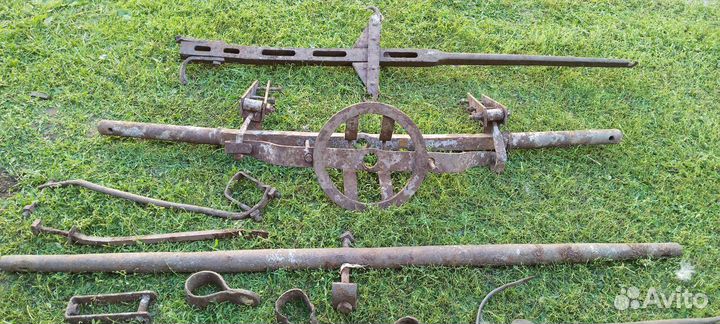 Ось для конной телеги, копанина