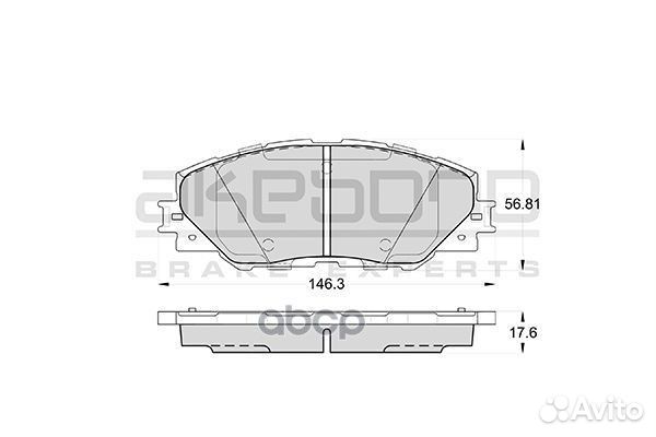 Колодки тормозные перед toyota RAV4 05- an732k