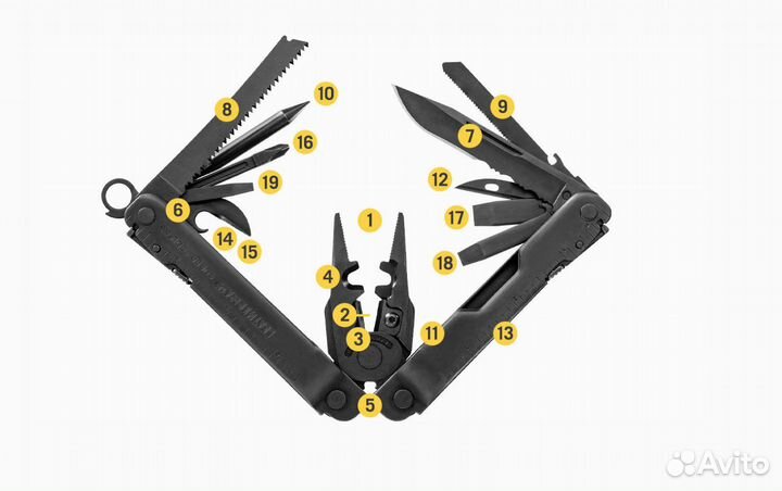 Мультитул - Leatherman Super Tool 300 EOD Black
