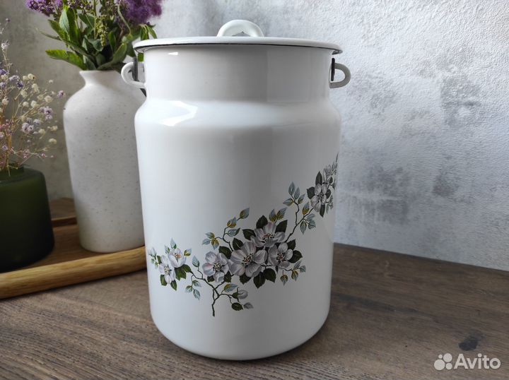 Эмалированный бидон СССР
