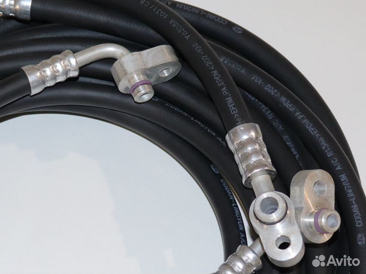 VW Т5 шланги от капота до заднего кондиционера