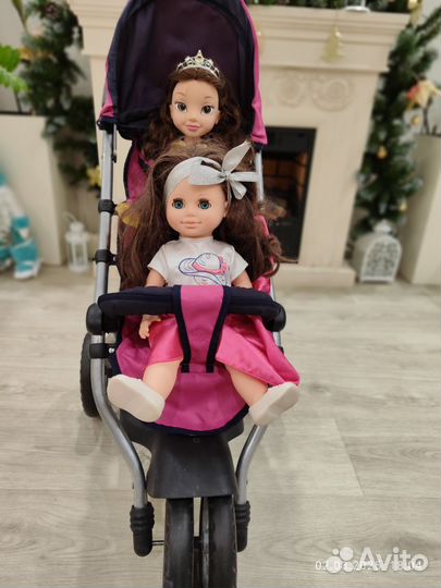 Коляска для двойни кукольная