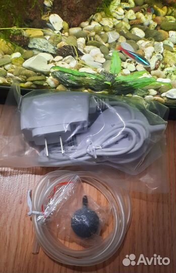 Бесшумный аквариумный воздушный мини-компрессор