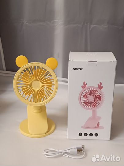 Мини Вентилятор на аккумуляторе
