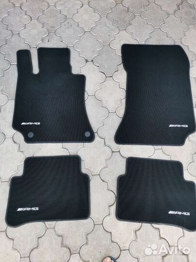 Оригинальные ворсовые коврики Mersedes W212 AMG