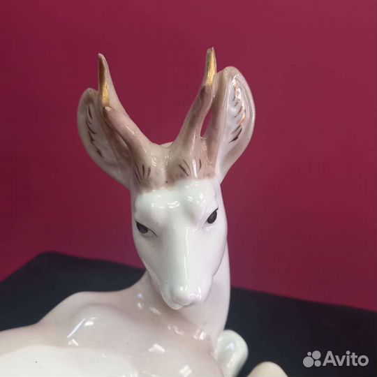 Статуэтка Олень Гжель СССР