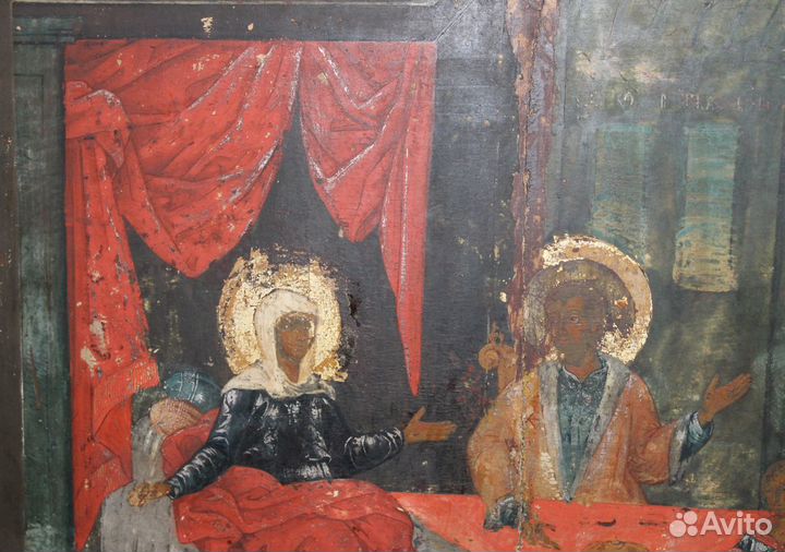 Икона Рождество Пресвятой Богородицы начало 18 век