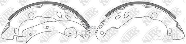 Колодки тормозные барабанные FN0619 NiBK