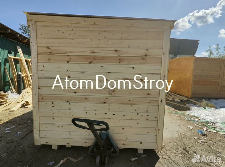 Вагончик бытовка строительная с установкой