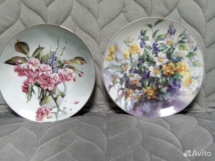 Тарелка декоративная на стену Цветы