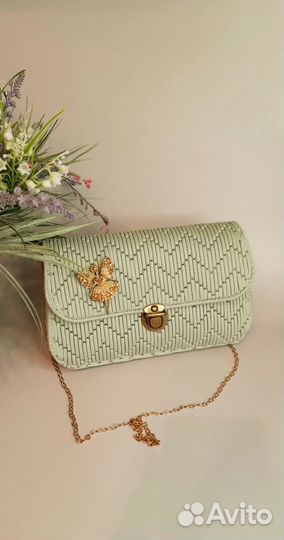 Сумка женская светлая зелень