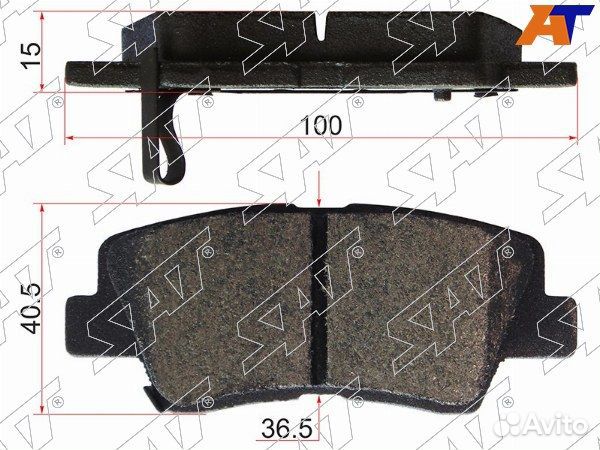 Колодки тормозные задние geely atlas PRO