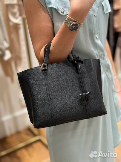 Сумка женская Pinko shopper натуральная кожа