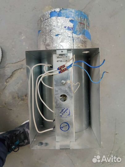 Эл. нагреватель для круглого канала енс 200-9,0/3