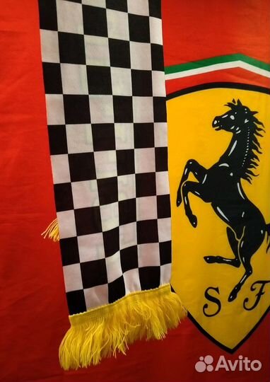Винтажный шарф Scuderia Ferrari