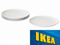 Тарелка IKEA Godmiddag белая 26см -4шт