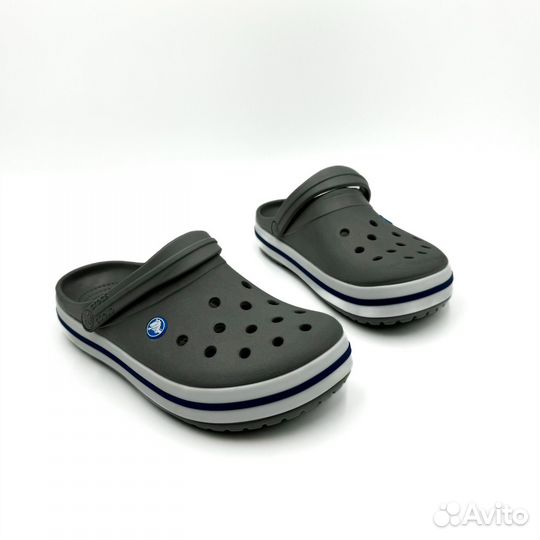 Тапки мужские crocs серые