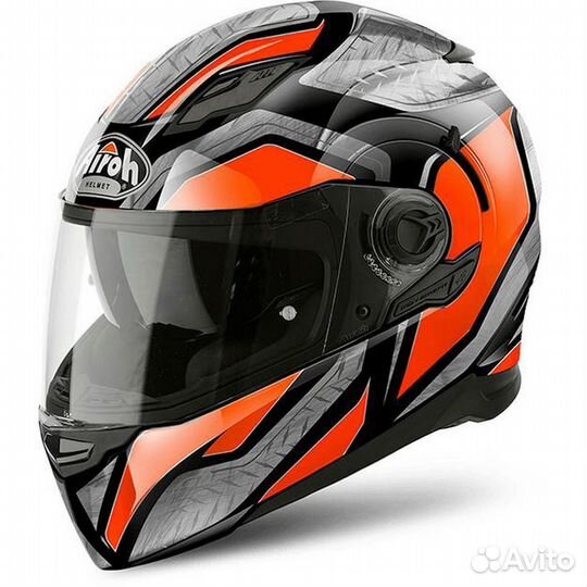 Дорожный шлем Airoh Movement - S серо - оранжевый